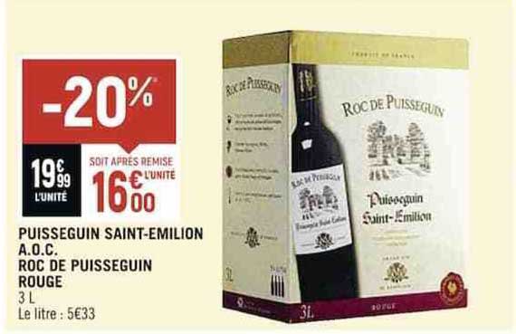 puisseguin saint-émilion a.o.c. roc de puisseguin rouge