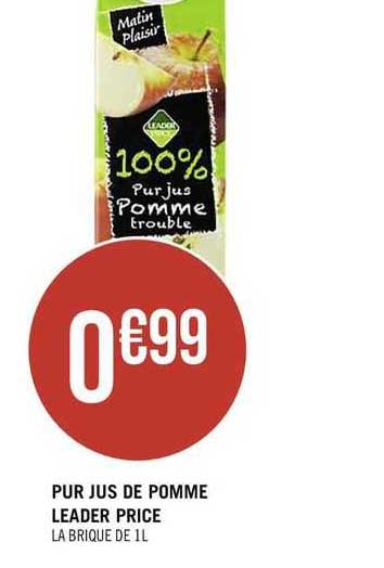 pur jus de pomme leader price