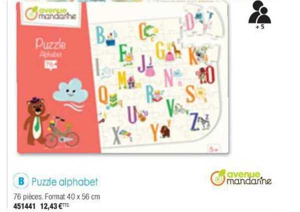puzzle alphabet avenue mandarine