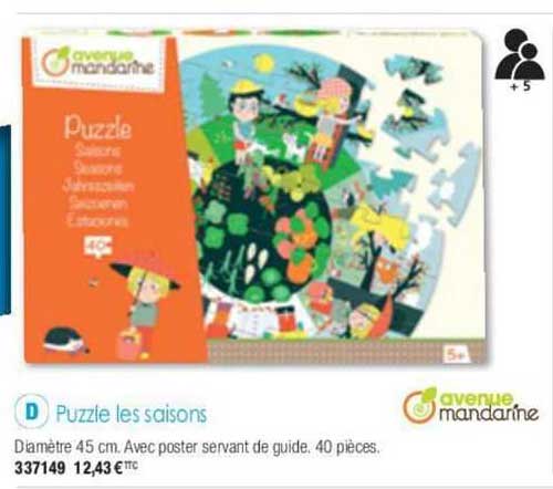 puzzle les saisons avenue mandarine