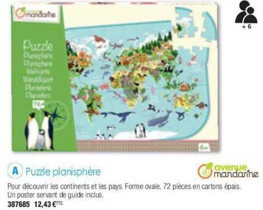 puzzle planisphère avenue mandarine