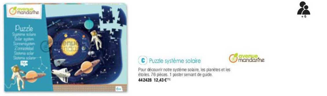 puzzle système solaire avenue mandarine