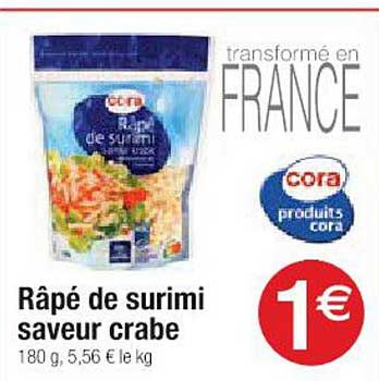 Râpé De Surimi Saveur Crabe