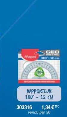 rapporteur 180° - 12 cm
