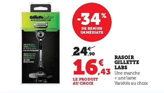 rasoir gilette labs
