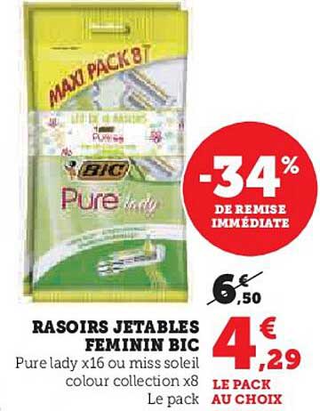 Rasoirs Jetables Feminin Bic