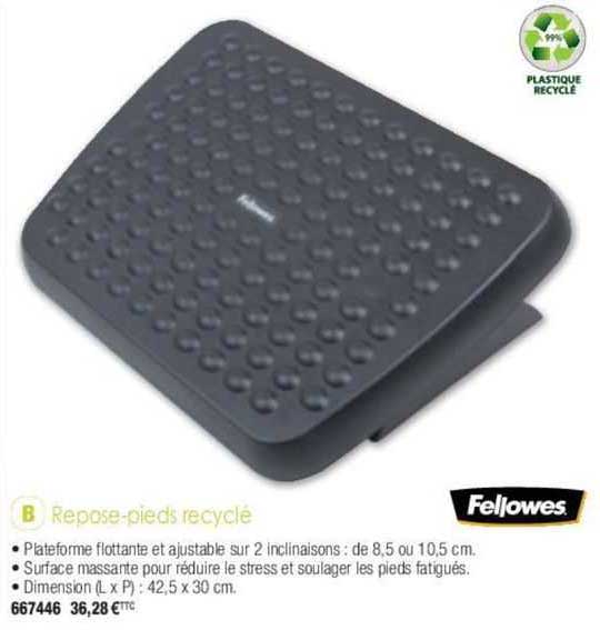 repose-pieds recyclé