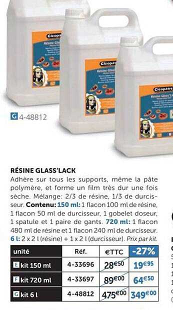 Résine Glass'lack