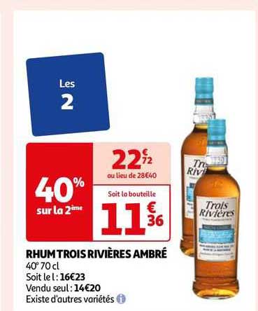 rhum trois rivières ambré