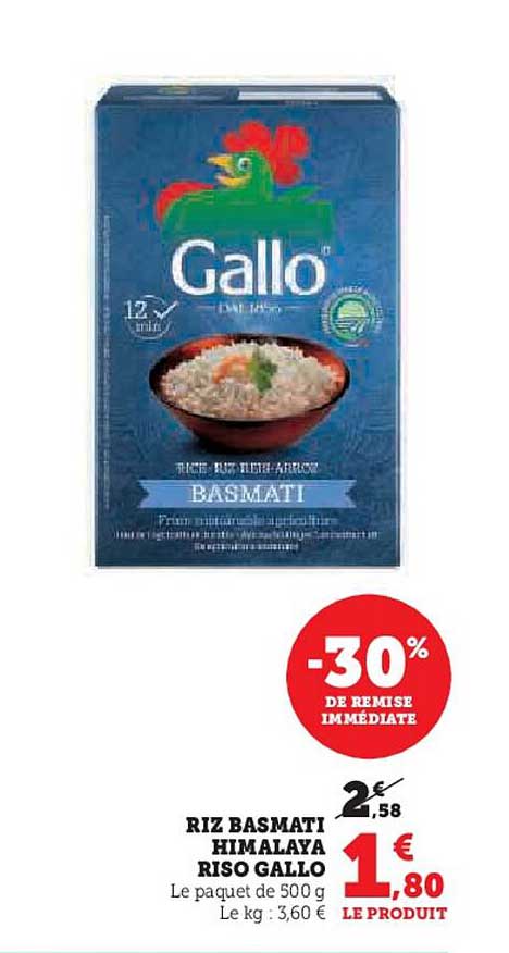 riz basmati himalaya riso gallo