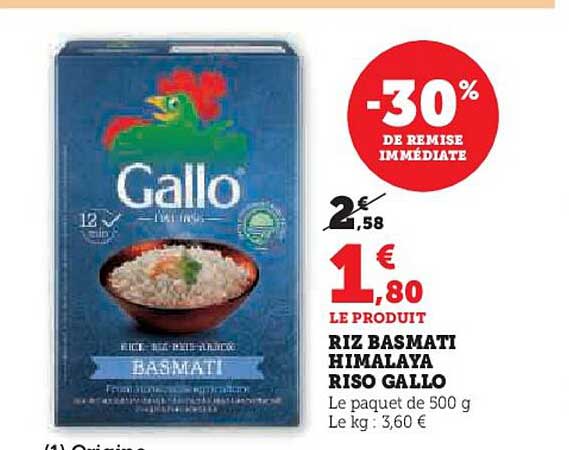 riz basmati himalaya riso gallo