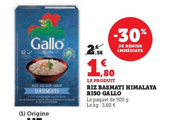 riz basmati himalaya riso gallo