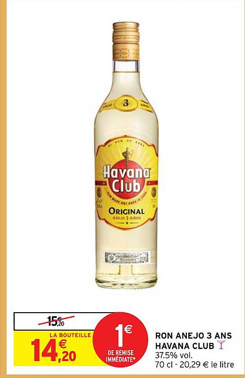 ron anejo 3 ans havana club