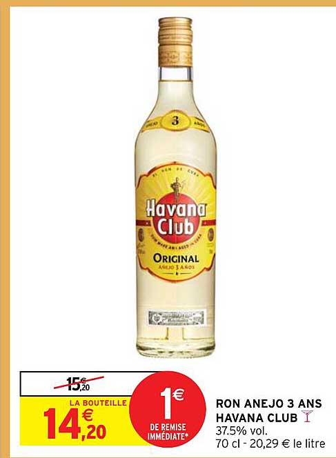 ron anejo 3 ans havana club