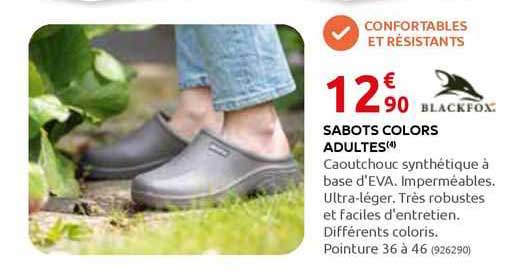 Sabots Colors Adultes Blackfox
