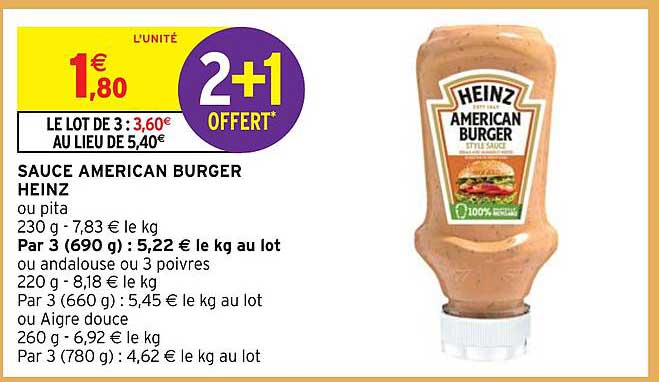 sauce american burger heinz