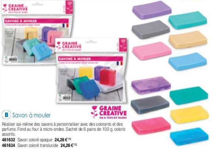 savon à mouler graine créative