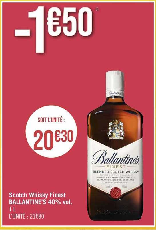 Scotch Whisky Finest Ballantine's 40% Vol