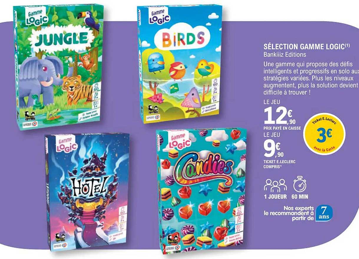 sélection gamme logic