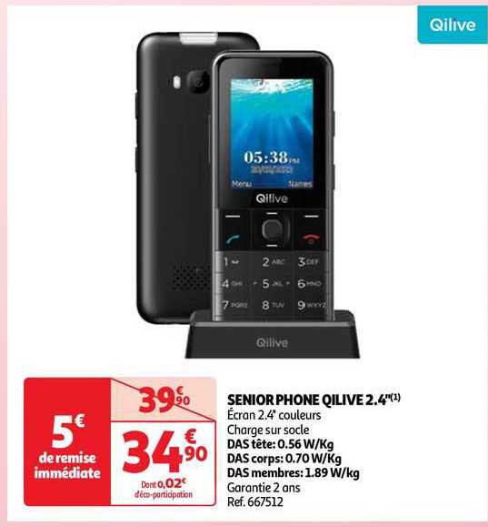senior phone qilive 2.4"