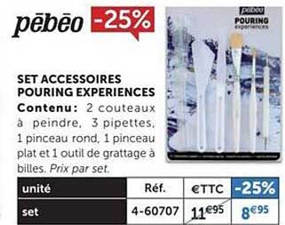 set accessoires pouring expériences pébéo