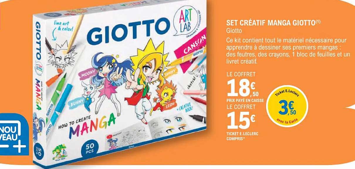 Set Créatif Manga Giotto