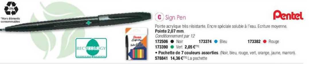 sign pen pentel