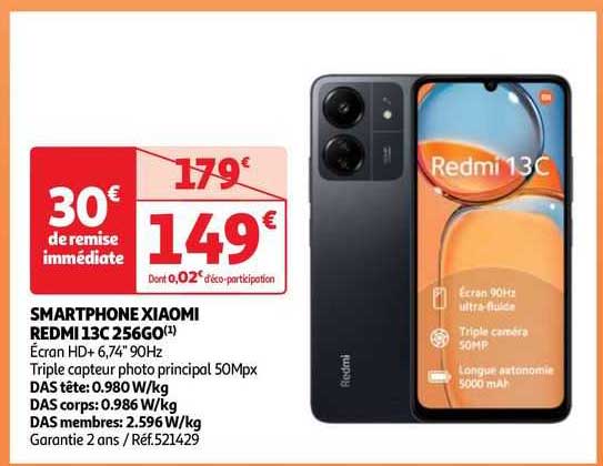 Smartphone Xiaomi Redmi 13c 256go