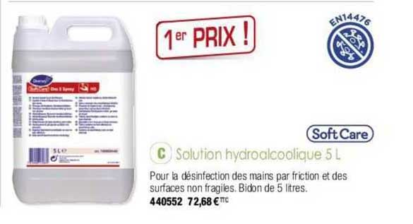 softcare solution hydroalcooliques 5 l