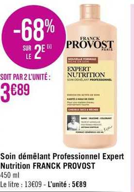 soin démêlant professionnel expert nutrition franck provost