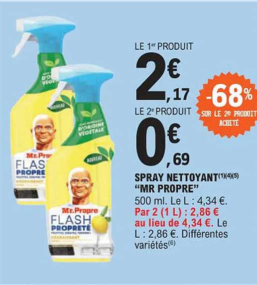 spray nettoyant "mr propre"