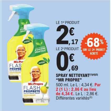 spray nettoyant "mr propre"