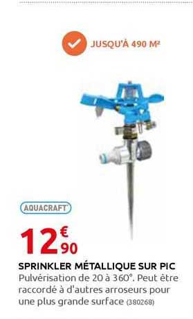 sprinkler métallique sur pic