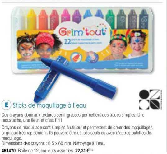 Sticks De Maquillage à L'eau