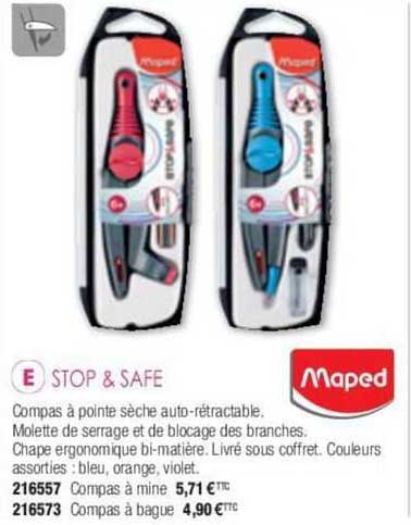 stop & safe maped