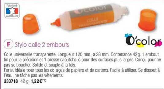 style colle 2 embouts o'color