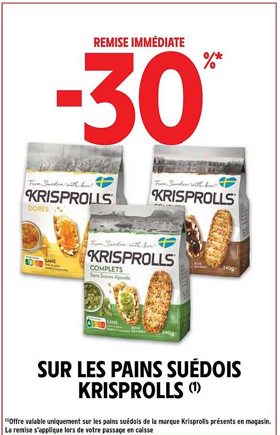 Sur Les Pains Suédois Krisprolls