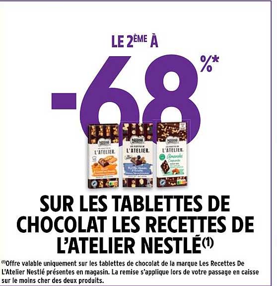 Sur Les Tablettes De Chocolat Les Recettes De L'atelier Nestlé
