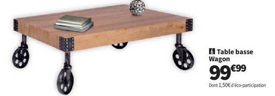 table basse wagon