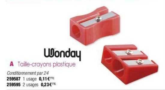 Taille-crayons Plastique Wonday