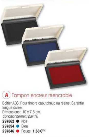 tampon encreur réencrable