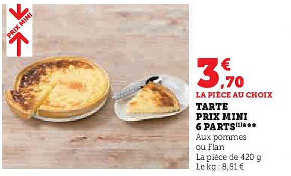 tarte prix mini 6 parts