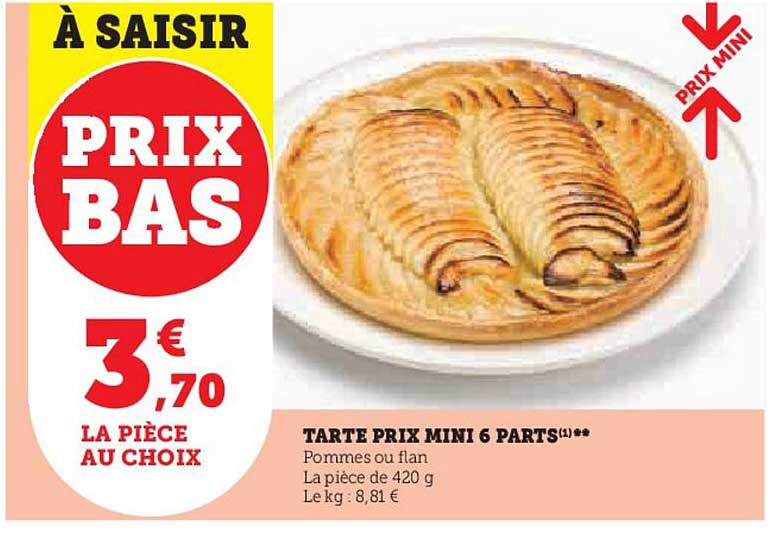 tarte prix mini 6 parts