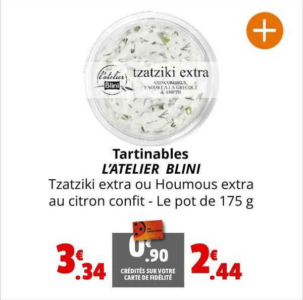 tartinables l'atelier blini