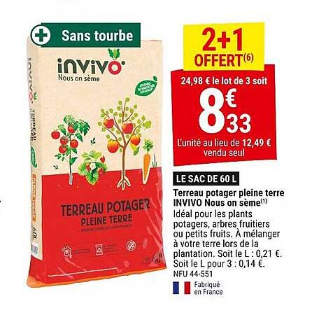 terreau potager pleine terre invivo nous on sème