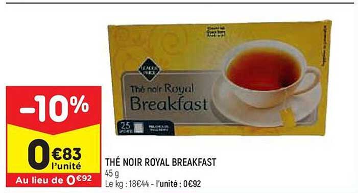 thé noir royal breakfast