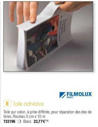 toile adhésive filmolux