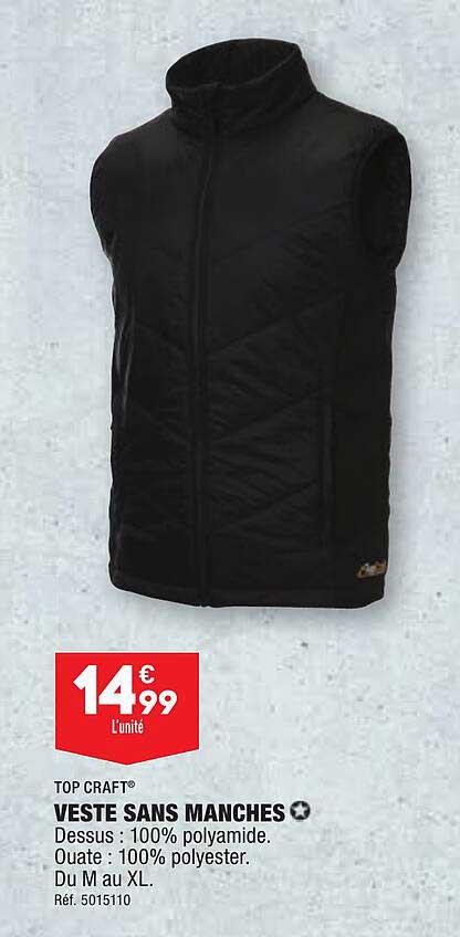 Top Craft Veste Sans Manches