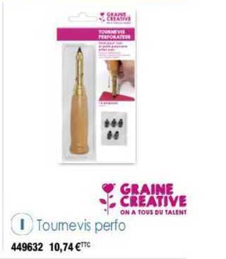 tournevis perfo graine creative