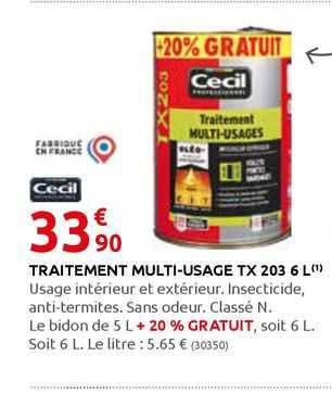 Traitement Multi-usage Tx 203 6l